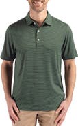 Cutter & Buck Forge Fine Line Stripe Recycled Blend Polo