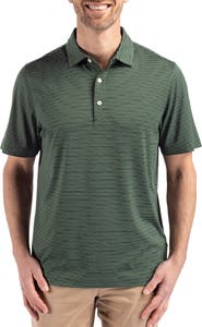 Cutter & Buck Forge Fine Line Stripe Recycled Blend Polo