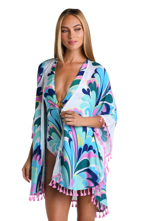 Sunshine 79 Far Out Tassel Topper In White Multi