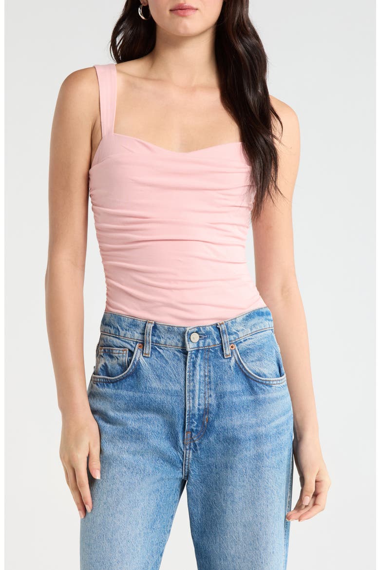 Trish Ruched Tank, Main, color, LOTUS