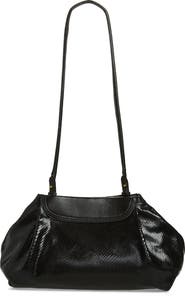 Dries Van Noten Elaphe Snake Embossed Leather Shoulder Bag