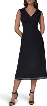 Donna Karan New York Sleeveless A-Line Cocktail Dress