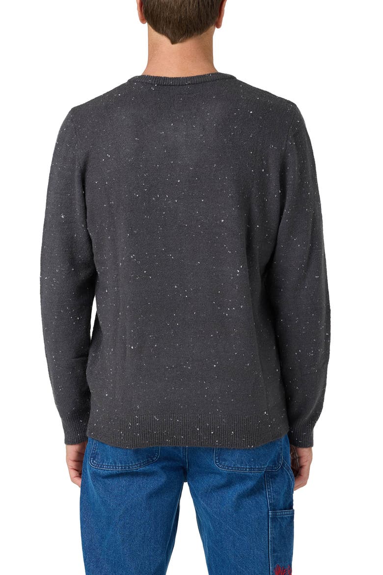 OG Flecked Notch Neck Sweater, Alternate, color, PHANTOM