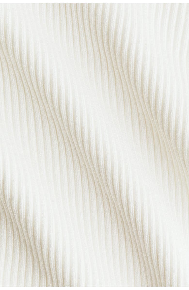 H&M Rib-knit Top, Alternate, color, White