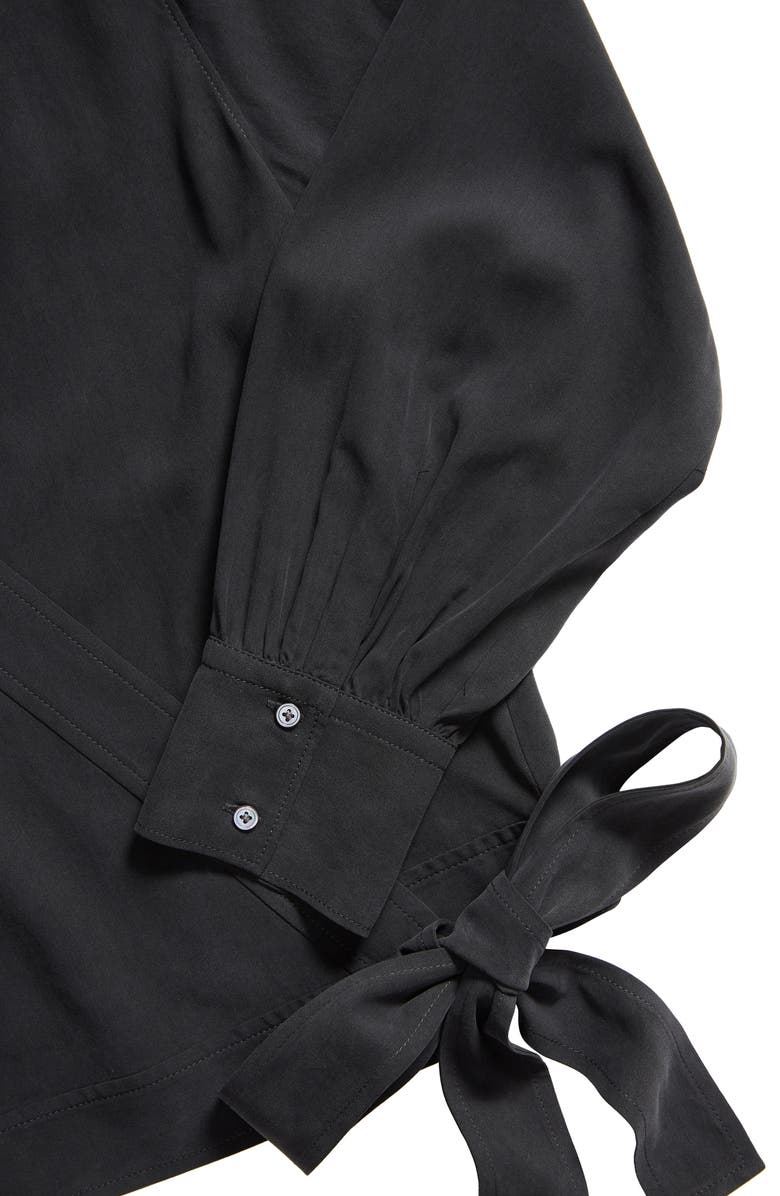 Everlane The Washable Silk Wrap Top, Alternate, color, 