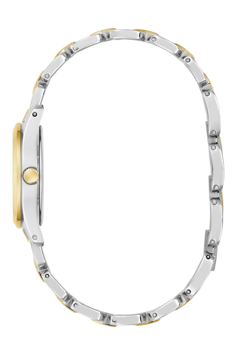 Veda Two-Tone Bracelet Watch, 28mm, Alternate, color, SILVER