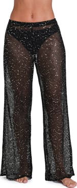 Sunshine 79 Shine Open Stitch Cover-Up Pants
