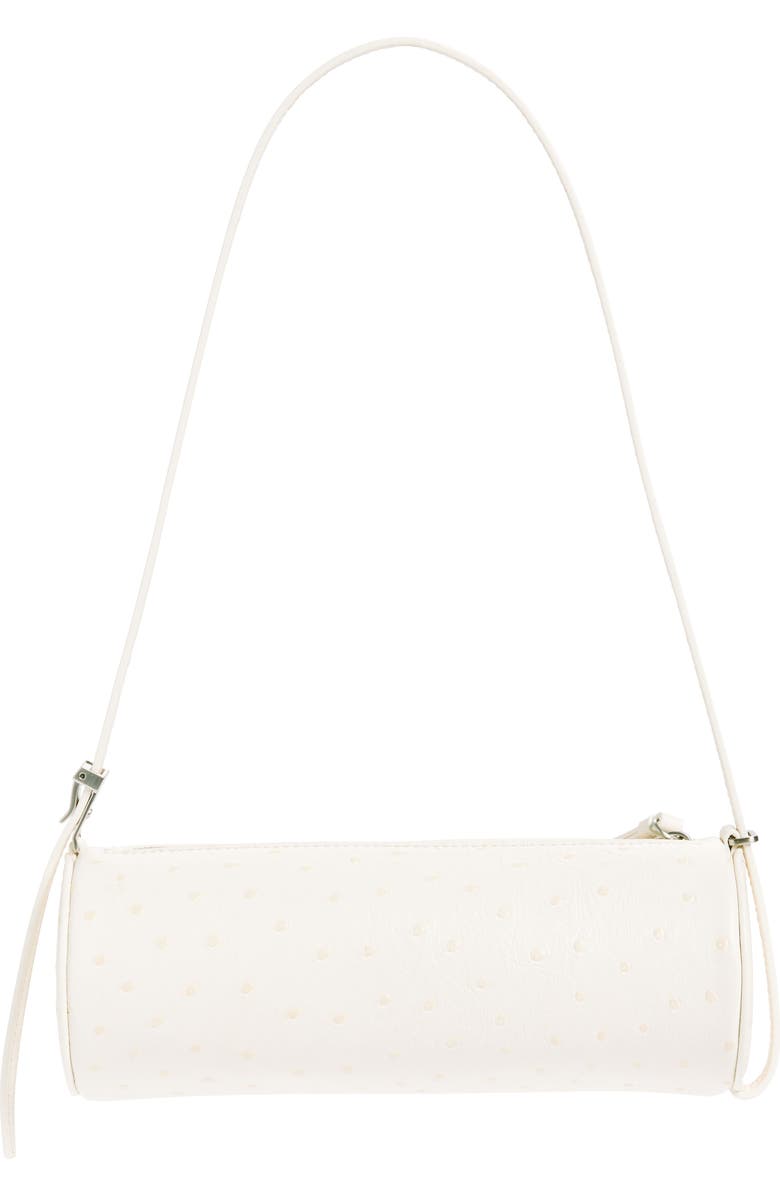 Proenza Schouler Mini Silo Ostrich Embossed Leather Shoulder Bag, Alternate, color,