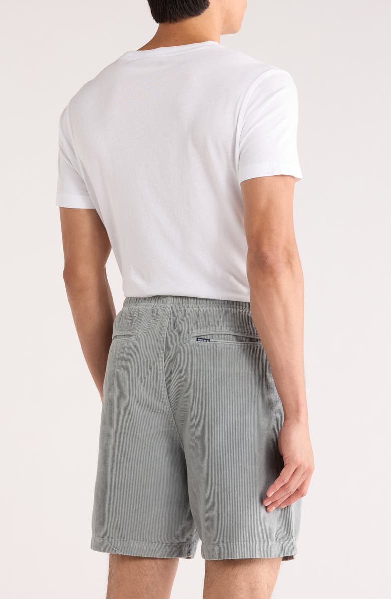 Barbour Washed Corduroy Relaxed Shorts, Alternate, color, Lead