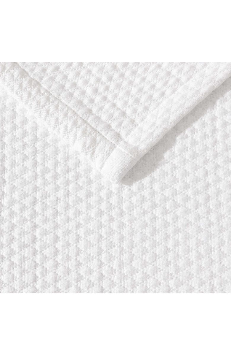 Vera Wang Matelassé Cotton Jacquard Blanket, Alternate, color, White