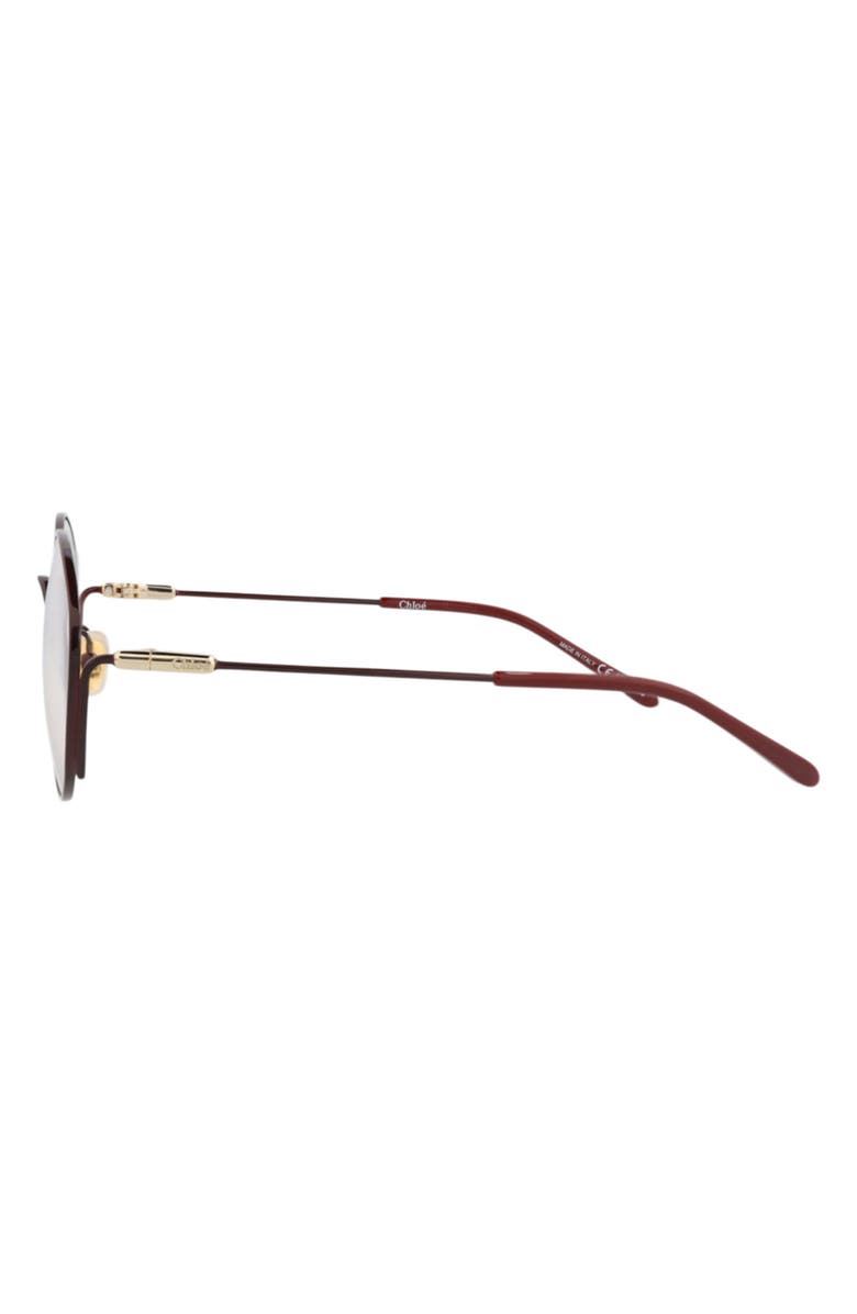 Chloé 57mm Round Sunglasses, Alternate, color, Burgundy Burgundy Transparent