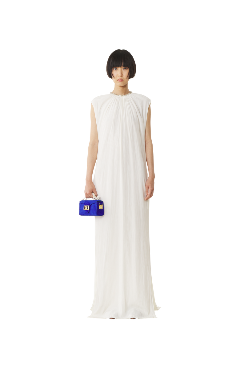 Lanvin Nano Pencil Cat Leather Bag, Alternate, color, Electric Blue/Dark Blue