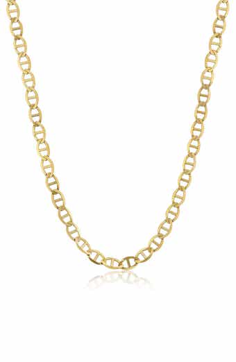 BEST SILVER Flat Marina Link Necklace