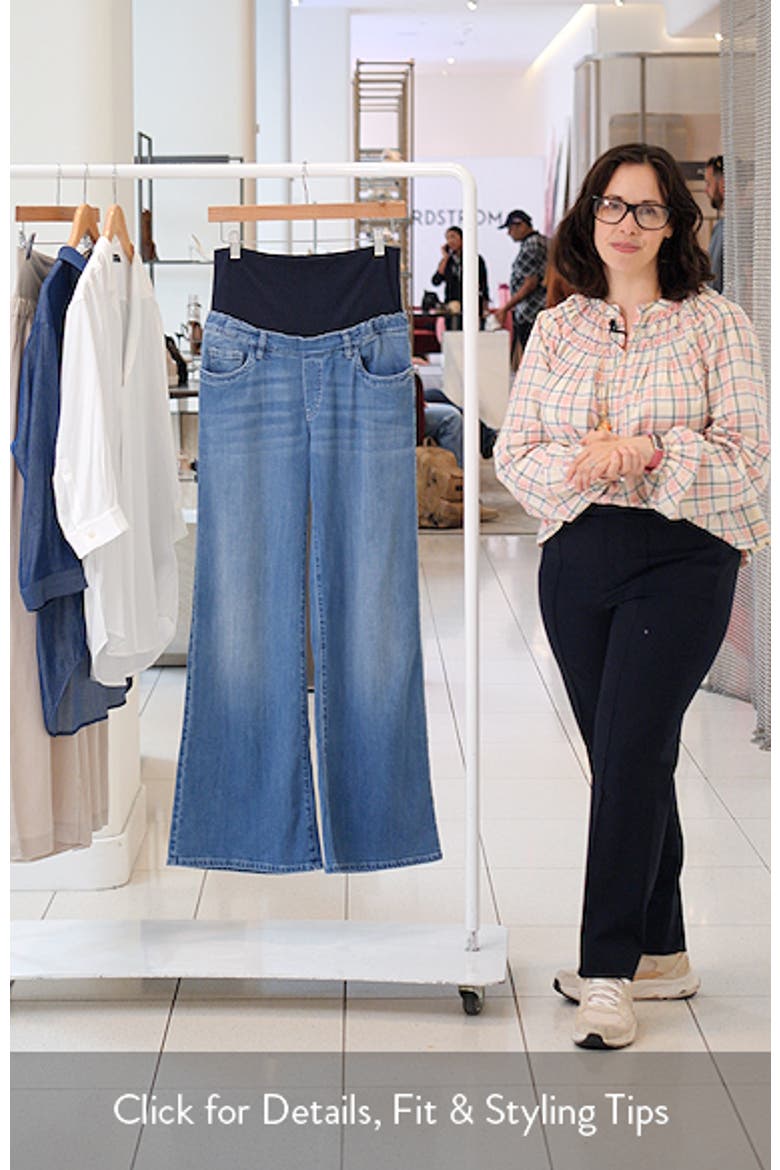 Wide Leg Maternity Jeans video