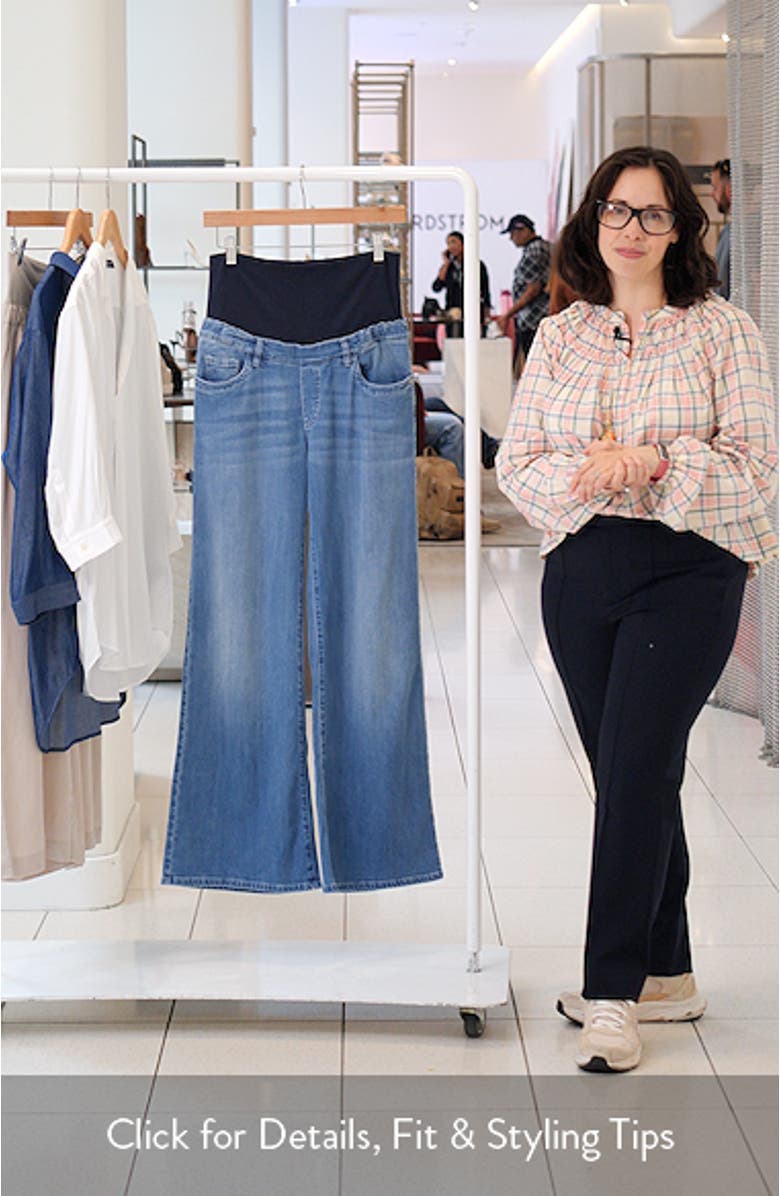 Wide Leg Maternity Jeans, sales video thumbnail