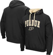 COLOSSEUM Men's Colosseum Black Purdue Boilermakers Big & Tall Arch & Logo 2.0 Pullover Hoodie