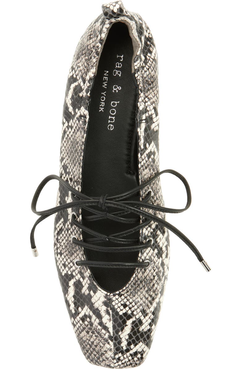 rag & bone Sophia Ballet Flat, Alternate, color, White Sn