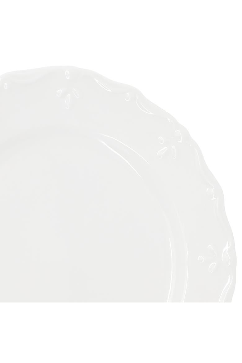 Henryi 6 Piece 8.75 Inch Porcelain Salad Plate Set, Alternate, color, White