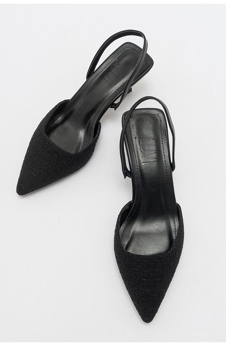 Prologue Shoes Over Pointed Toe Pump, Alternate, color, Black