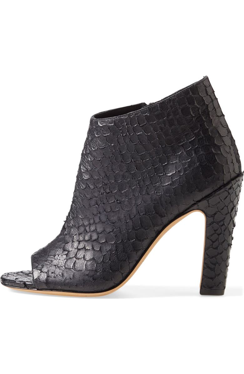Vince 'Sierra' Snake Embossed Leather Bootie, Alternate, color,