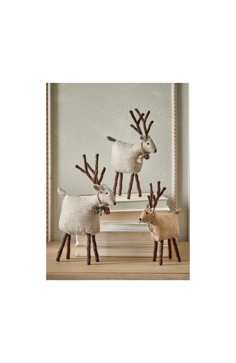 tag Tweedie Christmas Reindeer Decorative Sculpture Holiday Decor, Alternate, color, Brown