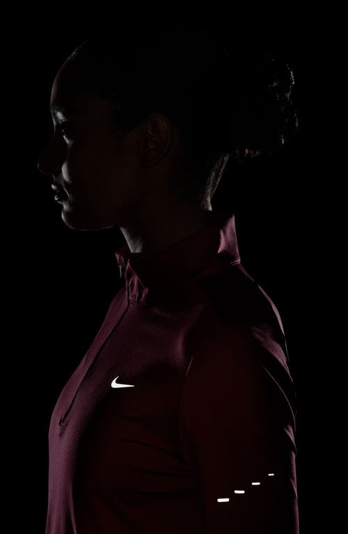 Nike Swift Dri-fit Uv Half Zip Running Top In Pink