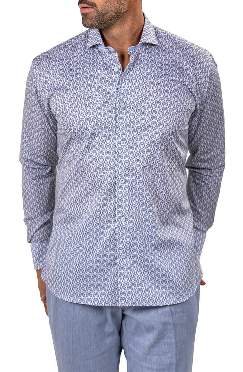 Maceoo Einstein Marthyr 0245 Contemporary Fit Button-Up Shirt, Alternate, color, 