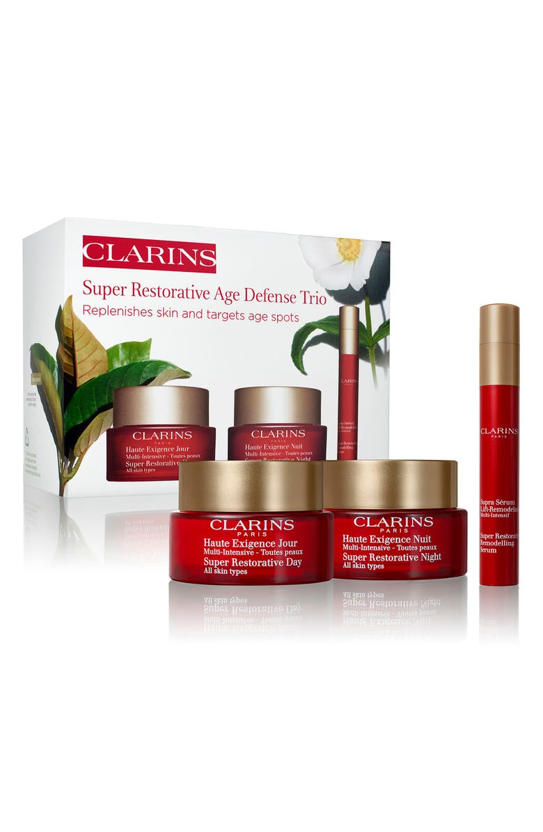 Clarins Super Restorative Age Defense Set USD $313 Value, Main, color, 