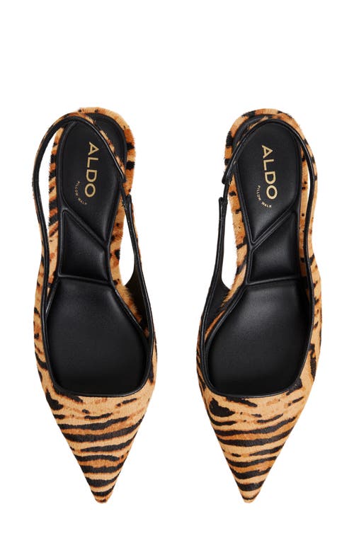 Aldo Leanah Genuine Calf Hair Pointed Toe Pump In Animal Print