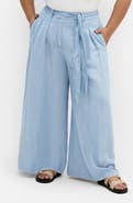 City Chic Santorini Belted Wide Leg Pants