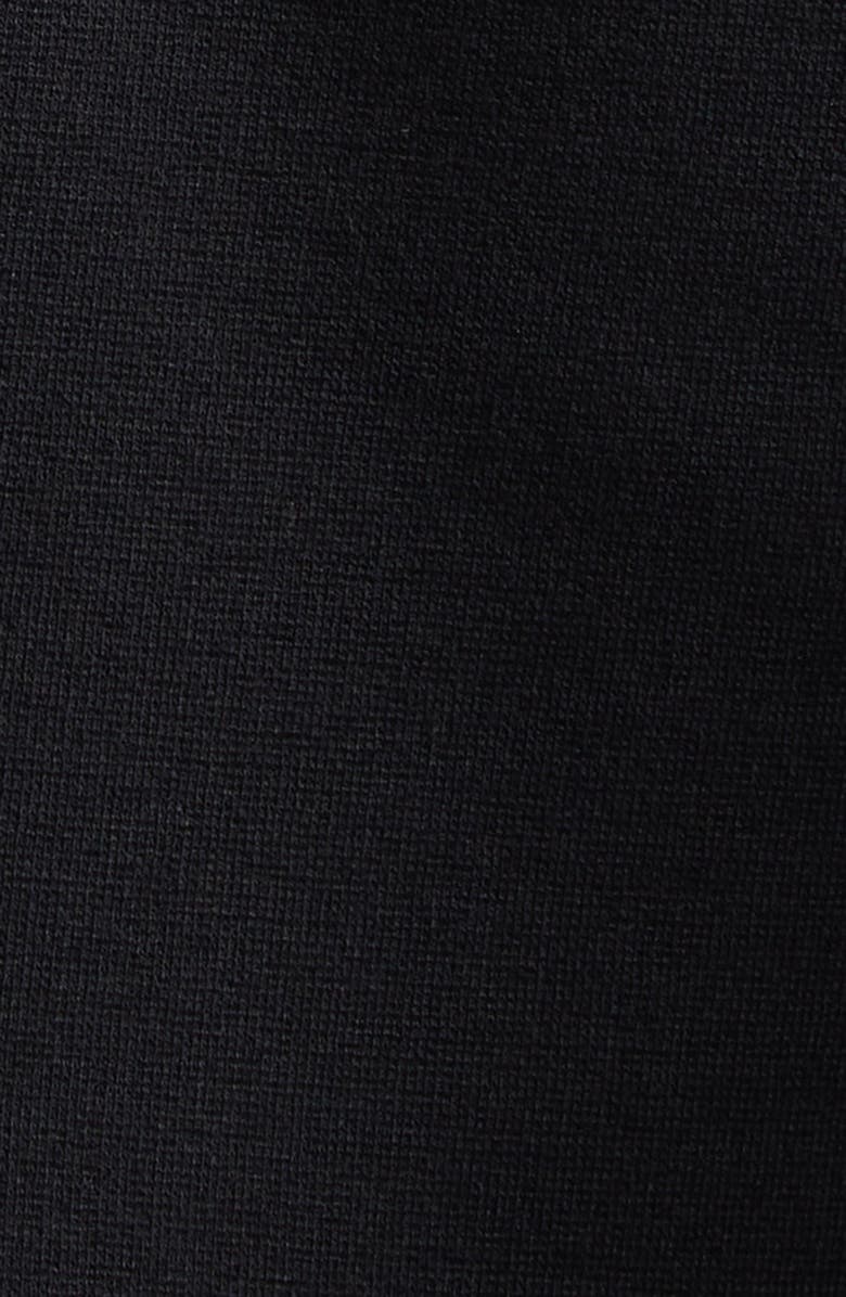 Emporio Armani Punto Milano Long Sleeve Jersey Dress, Alternate, color, Black Solid