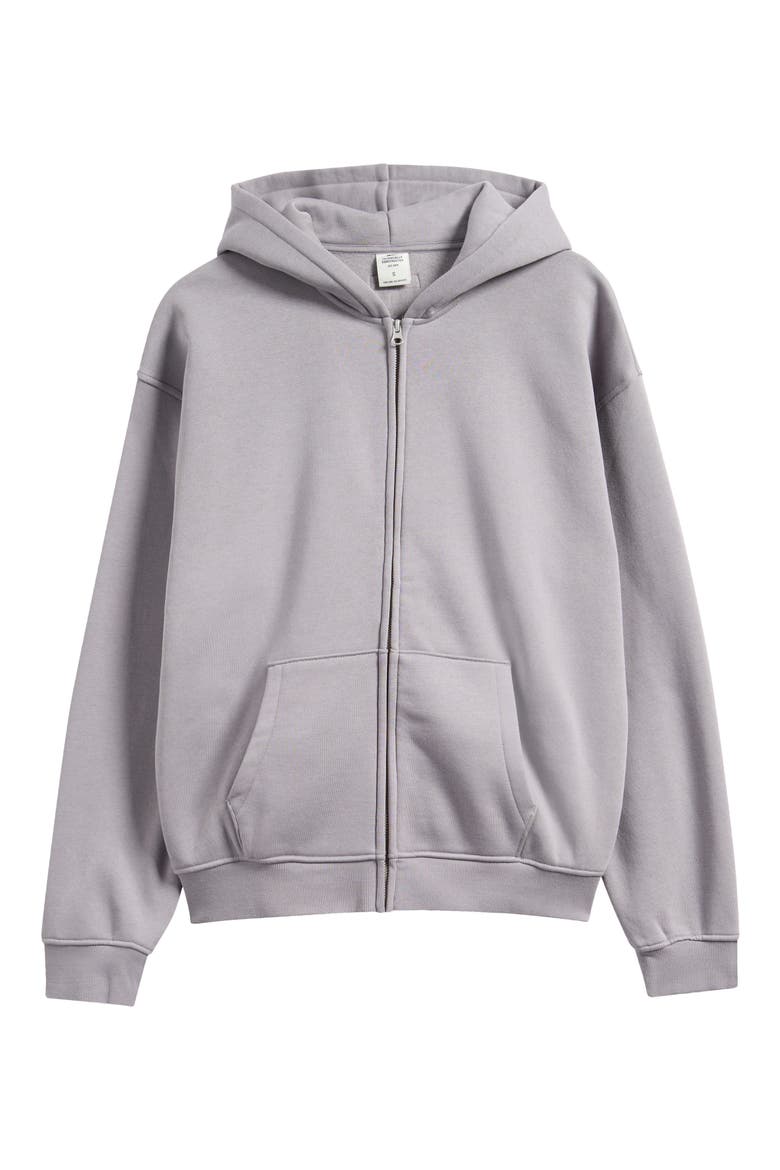 ZIP UP HOODIE, Alternate, color, SHADOW