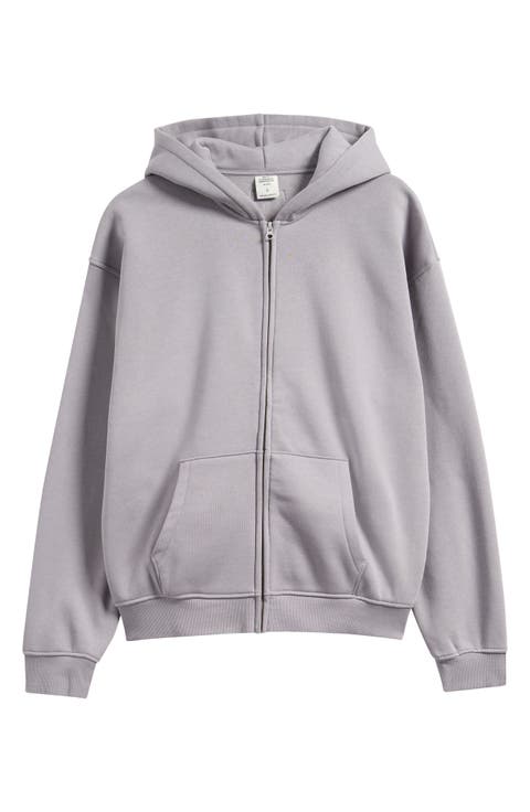 Relaxed Zip-Up Lounge Hoodie (Regular & Big)
