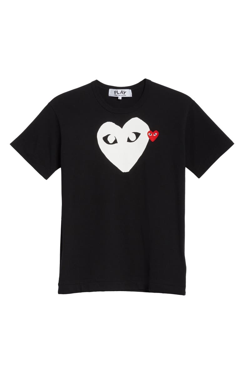 Comme des Garçons PLAY X-Ray Heart Logo Graphic Tee, Alternate, color,