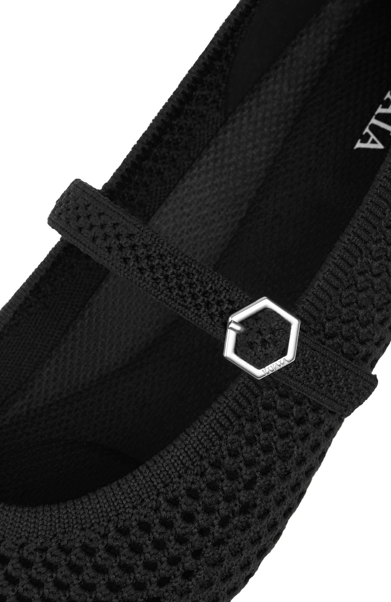 VIVAIA Almond-Toe Mary-Jane, Alternate, color, Black Mesh