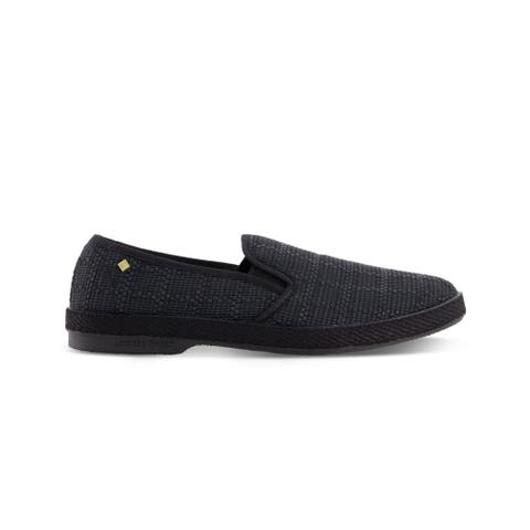 Classic Textured Raffia Slip-On Loafer