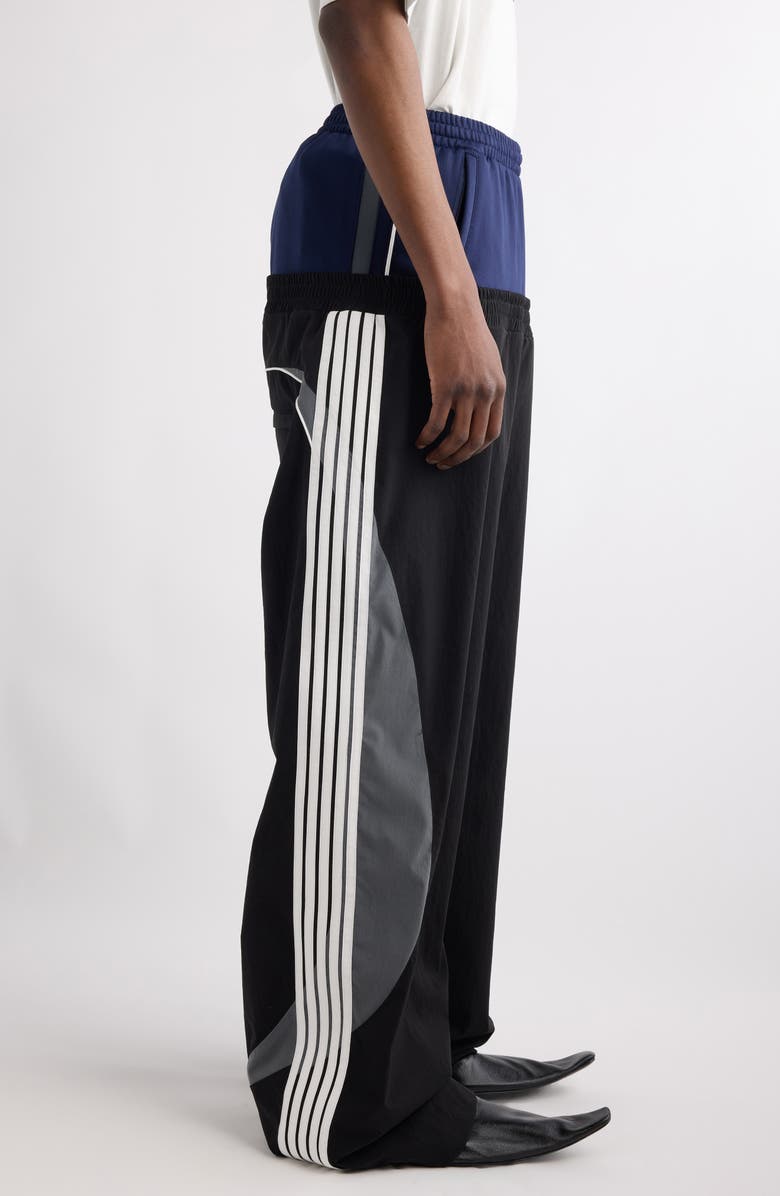 Layered Side Stripe Track Pants