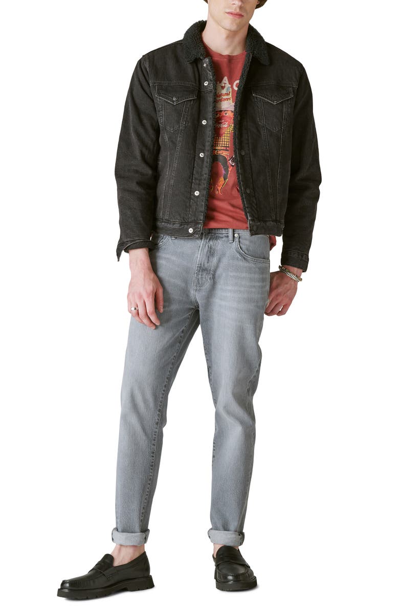Lucky Brand 412 Athletic Slim Fit Comfort Stretch Denim Jeans, Alternate, color, 