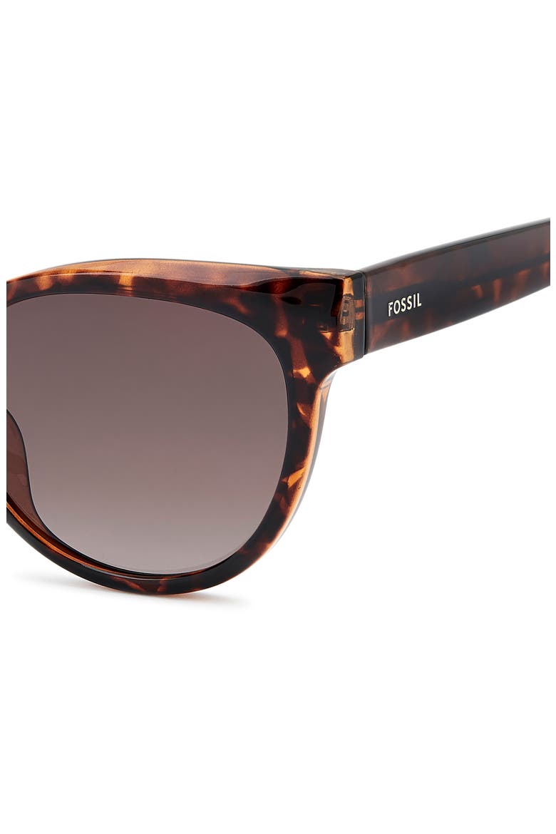 53mm Gradient Cat Eye Sunglasses, Alternate, color, HAVANA
