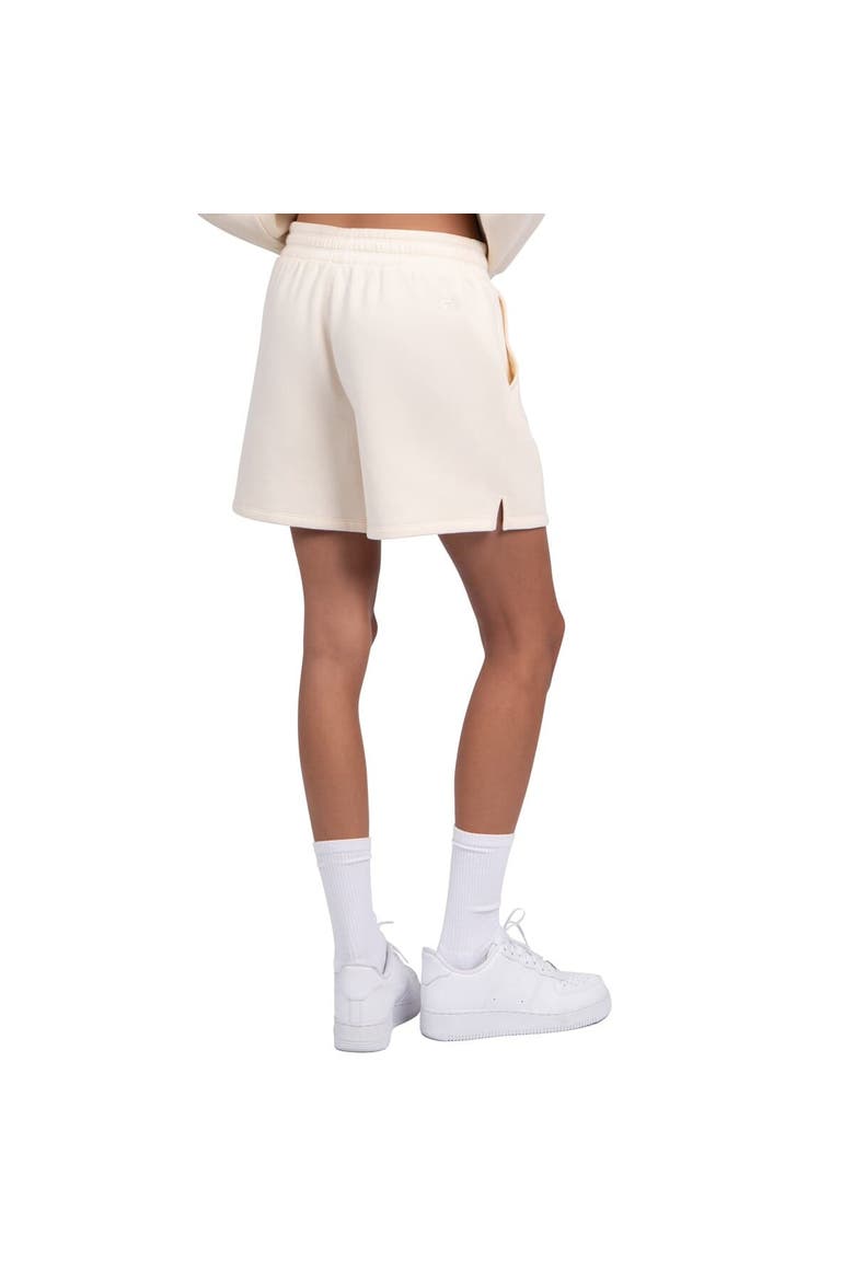 Women's Starter Cream Philadelphia Eagles Throwback Travel Pastels Fleece Short, Alternate, color, Cream
