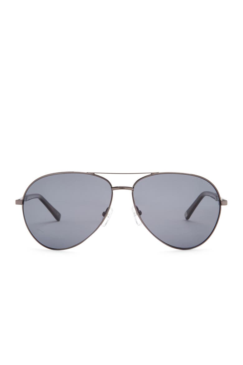 62mm Aviator Sunglasses, Main, color, GUN