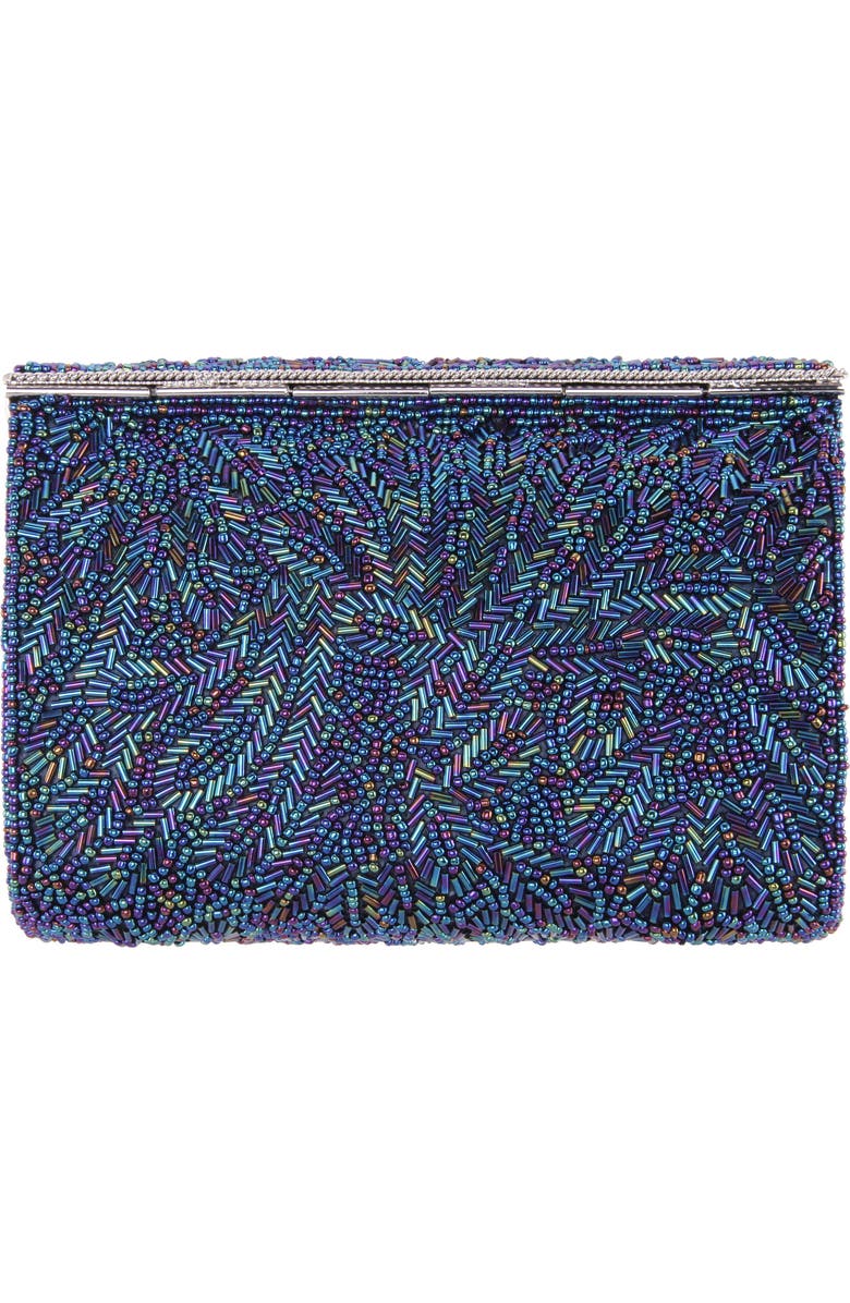 Nina 'Meadow' Beaded Frame Clutch, Alternate, color,