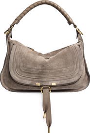 Chloé Small Marcie Suede Shoulder Bag