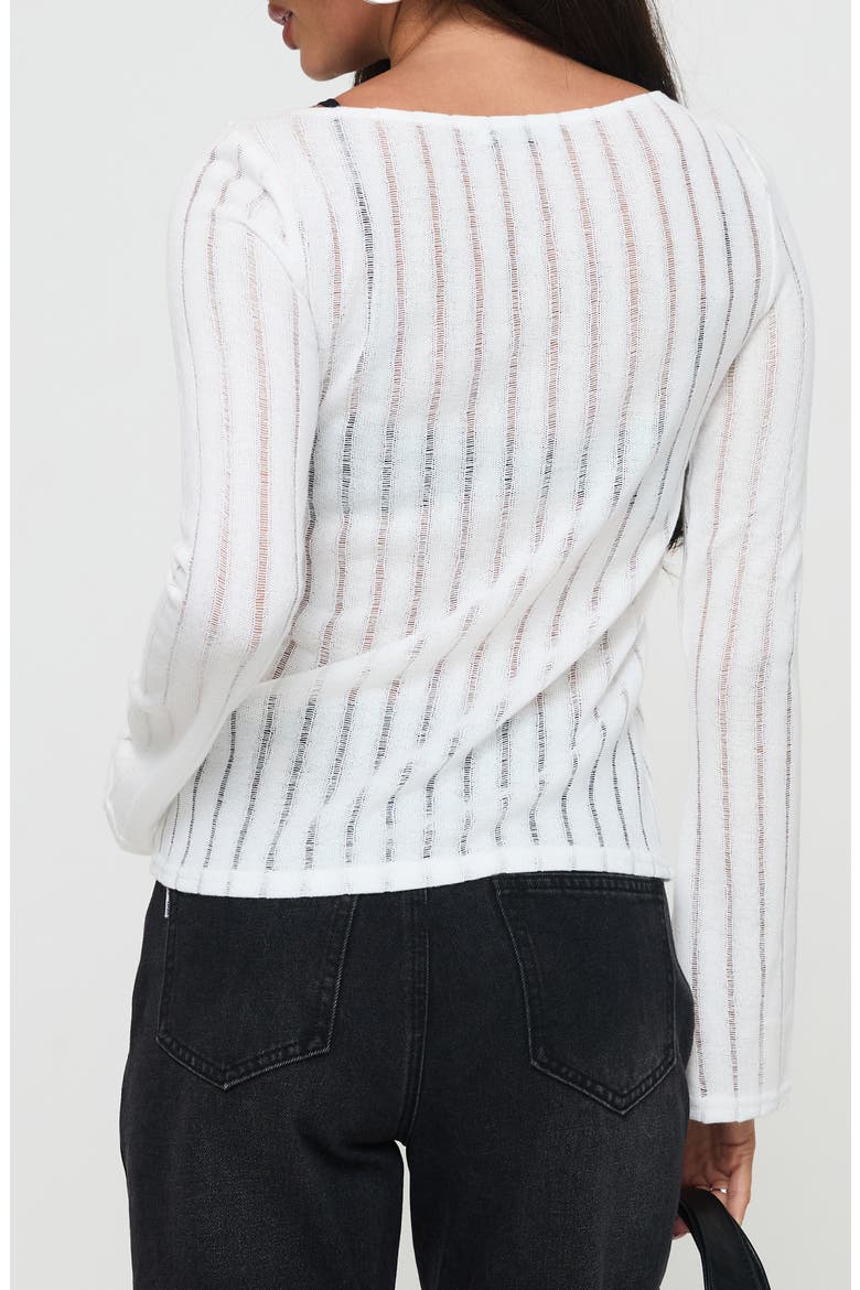 Tuppence Open Stitch Sweater, Alternate, color, WHITE