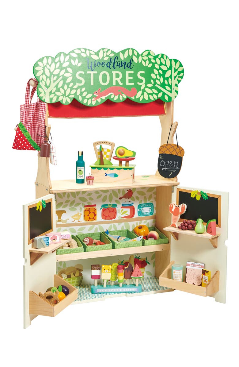 Tender Leaf Toys Woodland Stores & Theatre Toy Set, Alternate, color, Multi