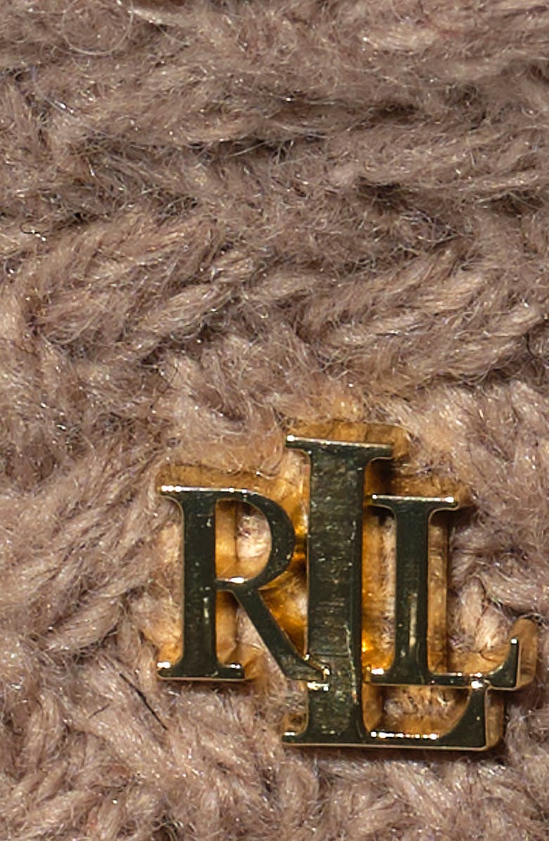 Lauren Ralph Lauren Basket Knit Beret, Alternate, color, Adirondak Heather