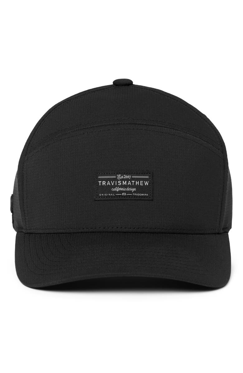 TravisMathew Wanderlust Snapback Baseball Cap, Alternate, color, Black