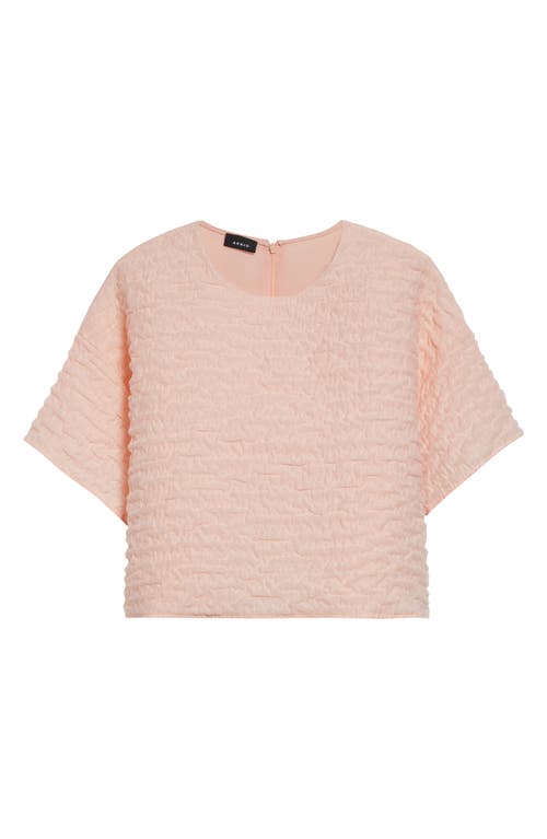 Akris Techno Organza Boxy Top In Peach