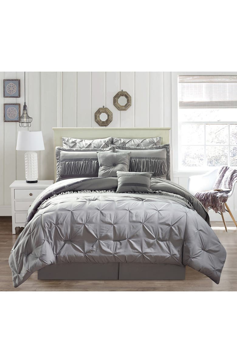 Duck River Textile Marlin 10-Piece Queen Comforter Set - Silver, Alternate, color, 