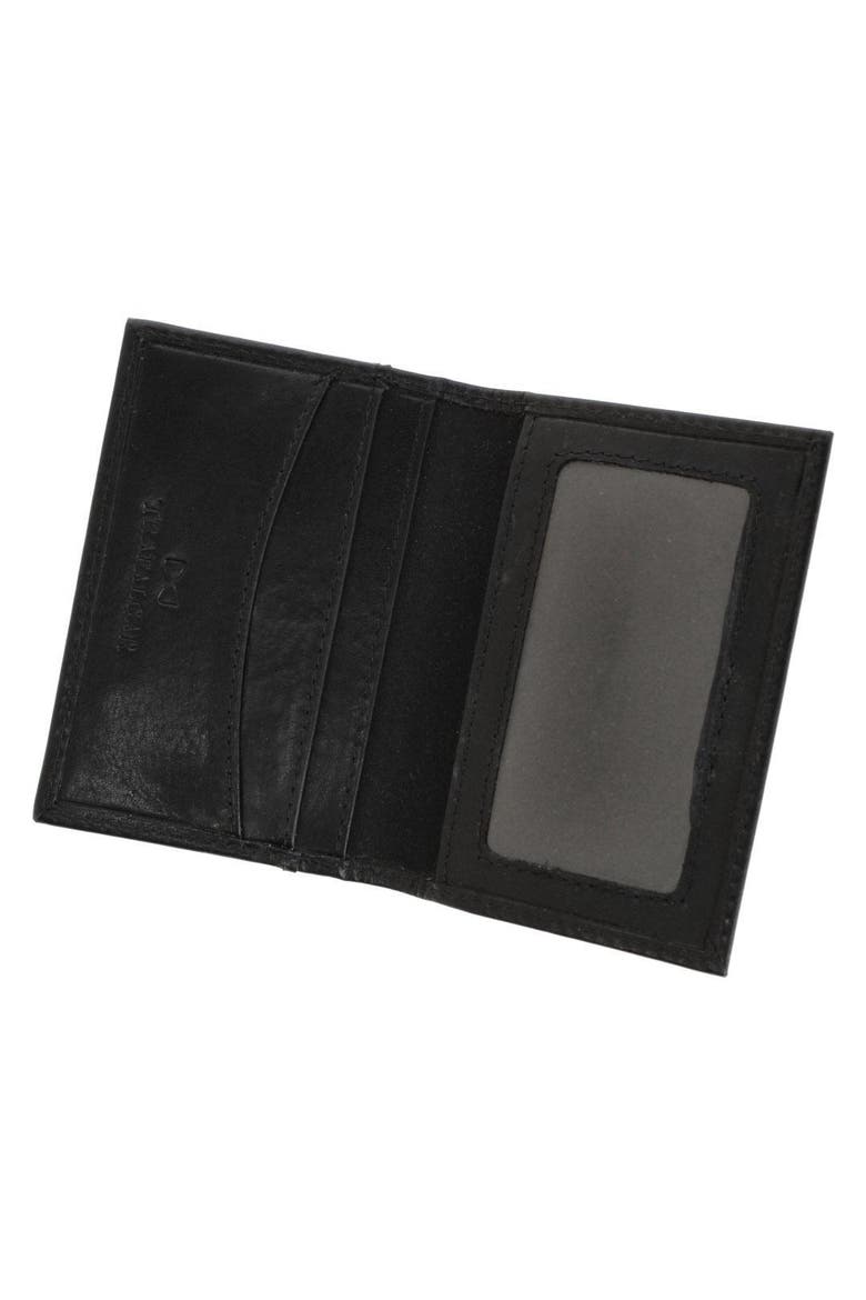 Tennyson Bi-fold Id Window Leather Card Case, Alternate, color, Black